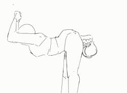 2d 2d_animation animated ass_expansion breast_expansion cum cum_inside cumshot disembodied_penis excessive_cum expansion eyeless_female faceless faceless_character faceless_female growth inflation penetration penetration_from_behind sketch syllabunne thick_thighs thigh_expansion