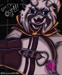 anal_sex asriel_dreemurr asriel_dreemurr_(god_form) devastatedmeme dildo dildo_in_ass dildo_insertion dildo_penetration femboy femboy_focus furry goat_boy goat_horns huge_cock masturbation solo_anthro solo_femboy solo_male undertale