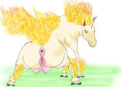 above_average_crotchboobs absurd_res crotchboobs crotchboobs_visible_through_thighs equid equine female feral generation_1_pokemon hi_res incanova_lissi interspecies mammal nintendo non-human_areolae pokemon pokemon_(species) pokephilia rapidash