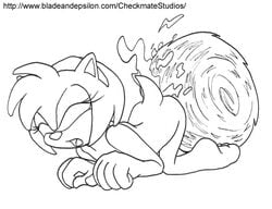 amy_rose anthro checkmate_studios female fur hedgehog male sega sonic_(series) sonic_the_hedgehog straight straight_hair