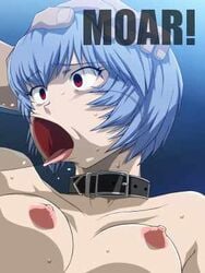 1boy 1girls fey_(circle) neon_genesis_evangelion oral_sex rei_ayanami small_breasts tagme