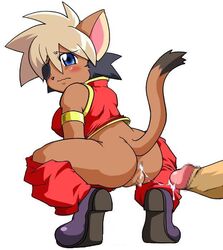 alicia_pris bottomless brown_fur censored clothing cum eye_patch sad tagme tail_concerto