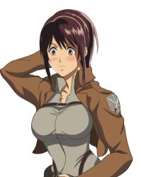 animated artist_request attack_on_titan color colored female gif sasha_braus simple_background tagme