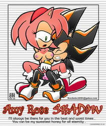 2003 8horns amy_rose anthro black_hair breasts color exposed_torso female footwear front_view fur furry furry_only handwear handwear_and_footwear_only hedgehog male mammal pink_hair sega sex shadow_the_hedgehog short_hair sitting sonic_(series) straight straight_hair uncensored