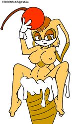 anthro cherry female female_only food fur ice_cream ice_cream_cone mammal nude rabbit sega sitting solo sonic_(series) spread_legs straight_hair tagme terrenslks uncensored vanilla_the_rabbit