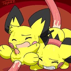 anthro furry male_only nintendo pichu pichu_big pichu_little pokemon tagme topaz