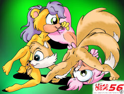 amy_rose anthro archie_comics bisexual canine cunnilingus fatalis female fox fur furry_tail hedgehog interspecies male mammal mina_mongoose mongoose multi_tail nude oral sega sonic_(series) straight straight_hair tail tails viverrid