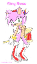 amy_rose beige_skin color female female_only fur furry hedgehog piko-piko_hammer piko_piko_hammer pink_fur sega skin solo sonic_(series) straight_hair syberfox