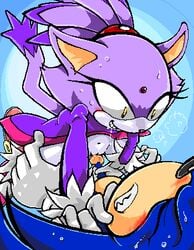 anthro blaze_the_cat blue_fur cat coeurdoux feline female fur furry hedgehog male mammal manaita sega sonaze_ sonic_(series) sonic_the_hedgehog straight straight_hair