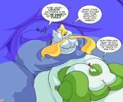 bbw big_ass big_breasts blob breasts bubble_butt buttery-inkling cleavage female gardevoir huge_ass huge_breasts immobile jirachi lucario overweight pokemon pokemon_(species) ssbbw thick_thighs wide_hips