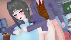 18yo 3d big_breasts big_breasts classroom classroom_sex dream_come_true edited faceless_male green_hair high_school_girl high_school_student himari_(doki_doki_literature_club) holding_chair horny_female hot_girl implied_sex koikatsu moaning moaning_girl moaning_in_pleasure moaning_on_cock red_eyes submissive_female taken_from_behind teenage_boy teenage_girl teenage_sex teenager teenagers wants_anal wants_dick wants_to_be_fucked