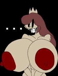 1girls belly big_breasts black_background breasts breasts_bigger_than_head corrupt_prowler_(px) creepy creepy_smile creepypasta crown empty_eyes entity female female_focus female_only hips horror house_of_horrorbrews huge_breasts lips lipstick long_hair long_red_hair mario_(series) mario_85 nightmare_fuel nightmare_waifu nipples nude nude_female nudity princess princess_peach princess_toadstool px_(funni_melodies) red_hair royalty simple_background smile smiling solo solo_female solo_focus super_mario_bros._(nes) tasteofchoklit_(edit) theluxusguy_(editor) themadguy_(editor) thighs