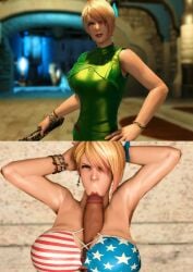 ahe_gao blowjob final_fantasy_xiv gpose(ffxiv) hyur titjob