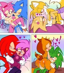 2024 amy_rose anthro anus areola ass balls big_balls big_breasts big_butt black_eyes blush bodily_fluids body_blush boots bracelet breast_grab breasts butt_blush canid canine cheek_tuft chest_markings classic_amy_rose classic_knuckles classic_sonic classic_sonic_(universe) classic_tails clothing comic countershade_snout countershade_torso countershading cum cum_from_pussy cum_in_pussy cum_inside demichan drooling duo ear_accessory echidna eulipotyphlan eye_contact eyelashes facial_tuft female footwear fox from_behind_position from_front_position fur genital_fluids genitals girdled_lizard glistening glistening_butt gloves green_body green_fur green_hair grin hair half-closed_eyes hand_on_breast handwear heart_symbol hedgehog hi_res humanoid_genitalia humanoid_penis jewelry knuckles_the_echidna lizard long_eyelashes looking_at_another lying male mammal manic_the_hedgehog markings mastery_position missionary_position monotreme mostly_nude motion_lines multiple_images narrowed_eyes nipples nude on_back on_one_leg on_side one_leg_up open_mouth orange_body orange_scales penetration penile penile_penetration penis penis_in_pussy pink_areola pink_body pink_fur pink_hair pink_nipples prick_ears purple_boots purple_clothing purple_footwear purple_shoes raised_leg red_body red_fur reptile reverse_dancer_position saliva scales scalie sega sex shoes smile snout sonia_the_hedgehog sonic_(series) sonic_cd sonic_superstars sonic_the_hedgehog sonic_the_hedgehog_(series) sonic_underground spiked_bracelet spikes spikes_(anatomy) spoon_position standing standing_sex striped_markings striped_tail stripes sungazer_(lizard) tail tail_markings tails tails_the_fox tan_body tan_inner_ear tania_(sonic_manga) tania_the_hedgehog tremble_spikes trip_the_sungazer tuft vaginal_penetration white_body white_clothing white_fur white_gloves white_handwear white_inner_ear yellow_body yellow_fur