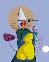 artist_name avg_szekely breasts breasts_out chad_(countryhumans) countryhumans countryhumans_girl dress dress_lift flashing flashing_breasts flashing_pussy magic magical_girl meme meme_attire meme_clothing meme_reference national_personification personification pussy skirt_lift skirt_up tagme thick_thighs upskirt wind_lift wizard wizard_hat wizard_robe