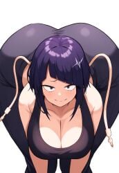 1girls ai_generated arched_back bending_over boku_no_hero_academia female huge_ass huge_breasts jirou_kyouka kyoka_jiro kyouka_jirou large_breasts leaning_forward massive_ass massive_breasts my_hero_academia wide_hips