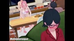 2girls 3boys ahe_gao animated apron apron_only bad_parenting being_watched bent_over black_hair blush boruto:_naruto_next_generations breasts cheating cheating_wife couch cuckold dark-skinned_male dark_skin doggy_style embarrassed from_behind fucked_from_behind fucked_senseless fucked_silly gangbang harem horny horny_female housewife indoors interracial kitchen koikatsu light-skinned_female light-skinned_male light_skin male/female malinggoreng4n mother_and_daughter mp4 multiple_boys multiple_girls naked_apron naruto netorare ntr pajamas pink_hair sakura_haruno sarada_uchiha sex slippers sound standing standing_sex table tagme vaginal_penetration vaginal_sex video voyeur voyeurism waiting_for_turn