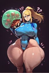 2d 2d_(artwork) ai_generated big_ass big_breasts big_butt bimbo blonde_hair hourglass_figure huge_ass huge_breasts huge_butt human humanoid metroid samus_aran thick thick_ass thick_legs thick_thighs thighs voluptuous waifuscorner