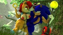 3d anal anal_sex anthro dickgirl eye_contact furry futa_on_male futanari muscular nature outdoor_sex outdoors sally_acorn sonic_(series) sonic_the_hedgehog sonic_the_hedgehog_(series) tree vertical_splits zoothen