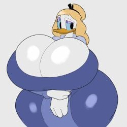 2024 2d 2d_(artwork) 2d_artwork anthro avian big_breasts bird bird_girl breasts cleavage clothed clothing daisy_duck digital_drawing_(artwork) digital_media_(artwork) disney duck furry furry_female huge_breasts huge_thighs tha_randomu the_three_musketeers_(disney) thick thick_thighs