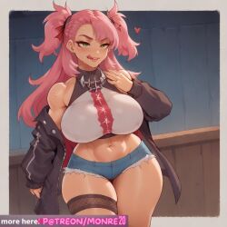 1female 1girls ai_assisted ai_generated ass big_breasts breasts demon demon_girl female green_eyes huge_breasts imminent_anal imminent_oral imminent_penetration imminent_rape imminent_sex in_heat light-skinned_female light_skin looking_at_viewer monre20 nicole_demara patreon patreon_username pink_hair thick_thighs twitter twitter_username white_skin zenless_zone_zero