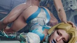 1boy 1girls 3d animated ass_up big_ass blonde_hair dat_ass dominant_male emma_frost emma_frost_(marvel_rivals) hand_on_head head_down_ass_up huge_ass light-skinned_male marvel marvel_comics marvel_rivals pawg peter_parker sound spider-man starryjossy video