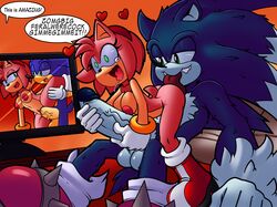 amy_rose big_penis breasts exposed_torso female footwear handwear hedgehog huge_cock humanoid male mammal nude penis randomguy999 sex sonic_(series) sonic_the_hedgehog sonic_the_werehog superbunnygt werehog