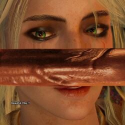 1boy 1girls 3d animated animated_gif cd_projekt_red ciri dark-skinned_male dark_skin gif interracial lecherix light-skinned_female loop looping_animation reverse_cowgirl_position the_witcher_(series) the_witcher_3:_wild_hunt