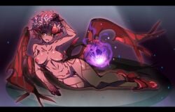 dark_willow dota_2 fairy large_breasts nude_female red_skin solo_female wings