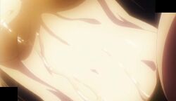 1girls anime_screencap big_breasts breasts busty close-up female female_only hasegawa_chisato head_out_of_frame mature mature_female mature_woman navel nude pouring screencap shinmai_maou_no_testament solo stitched toned wet