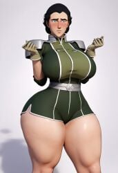 3d 3d_(artwork) ai_assisted ai_generated antagonist armored_female avatar_the_last_airbender bbw bbw_mom big_breasts blushing_at_viewer cg_art cgi child_bearing_hips completely_nude curvaceous curvy_body curvy_female curvy_figure gyaru kuvira landscape leg_split mature_female metalbender milf mole_under_eye nickelodeon plump simple_background skull_crushing_thighs solo_female solo_focus split_form the_legend_of_korra thick thick_thighs thunder_thighs waifu_diffusion white_background