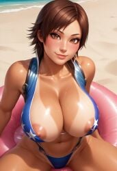 1girl 4th_of_july ai_generated american american_flag_bikini asian asian_female background bandai_namco beach beach_background bikini breasts brown_eyes brown_hair brunette civitai eye_contact female female_only huge_breasts japanese kazama_asuka large_breasts namco nip_slip nipple_slip nipples pov seductive sexy sexy_pose smile solo standing standing_sex sweat tan tan_body tan_lines tekken tekken_5 tekken_6 tekken_7 tekken_8 tekken_tag_tournament_2 thick_thighs tomboy video_game_character video_games voluptuous voluptuous_female
