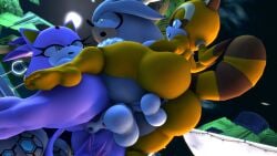 3d anal anal_sex anthro blaze_the_cat dickgirl double_penetration furry futa_on_male futanari groping male marine_the_raccoon penis shemale silver_the_hedgehog sonic_(series) sonic_the_hedgehog_(series) zoothen