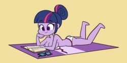 bikini equestria_girls friendship_games friendship_is_magic khuzang my_little_pony sci-twi sunbathing topless twilight_sparkle_(mlp)