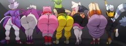 2025 2025s 7girls amy_rose anthro anthro_female anthrofied ass ass_chart ass_cleavage ass_focus ass_row back back_view backboob bat bat_wings beige_fur big_ass big_breasts bird bird_tail black_bodysuit blackwhiplash blaze_the_cat bodysuit breasts bubble_ass butt_crack bwl cat dress durag ear ear_piercing ears edit edited editor_request fat_ass feline female female_anthro female_focus female_only from_behind fur furry furry_female green_body green_fur grey_background hedgehog high_heels huge_ass huge_breasts idw_comics idw_publishing lagomorph leaning_forward lemur looking_away_from_viewer looking_forward milf multiple_girls panties pantyshot pink_fur purple_feathers purple_fur rabbit red_boots red_dress rouge_the_bat sega sfw shoes simple_background skin_tight sonic_(series) sonic_riders sonic_the_hedgehog_(archie) sonic_the_hedgehog_(idw) sonic_the_hedgehog_(series) sports_tape sportswear striped_fur surge_the_tenrec swallow_(bird) tail tail_hole tan_skin tangle_the_lemur tenrec thick thick_ass third-party_edit tied_hair tight_clothing toned_arms toned_female torn_clothes torn_pants vanilla_the_rabbit wave_the_swallow white_fur white_panties white_pants wings yellow_pants