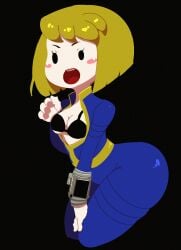 1girls animated fallout female mob_face tagme thumbs_up vault_girl winking_at_viewer