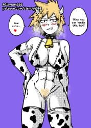 abs clancey366 cow_print horns milf mitsuki_bakugou my_hero_academia pubic_hair tomboy