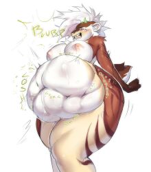 absurd_res anthro belly breasts bulge burping dodosh felid feline female hi_res mammal pantherine sloshing_belly vore