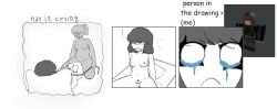 1girls cowgirl_position crying digital_drawing_(artwork) dream dreaming femdom futanari goth goth_girl handcuffs in_bed laying_down leash naked natiscrying pillow pubic_hair riding riding_penis roblox robloxian siouxsie(roblox) waking_up wet_pussy