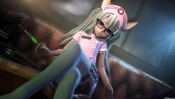 3d elin nurse source_filmmaker syringe teenager tera tera_online the_firebrand twintails white_hair young