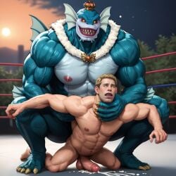 abs ai_generated anal anal_sex anthro anthro_dominating_human anthro_penetrating_human anus ass ass_focus balls bara beach big_ass big_balls big_dom_small_sub big_muscles big_nipples big_pecs big_penis booster_rex cum cum_drip cum_on_body cum_on_penis cum_while_penetrated cumshot daddy deep_sea_king dilf doggy_style dominant dominant_anthro dominant_male ejaculation erection fin gay gills green_body hair holding_partner huge_balls huge_cock huge_muscles huge_nipples huge_pecs human human_on_anthro human_penetrated humansub hunk interspecies larger_anthro larger_male male male_only marine monster multiple_boys muscular muscular_anthro muscular_human muscular_male nipples nude one_piece orgasm pecs penetration penis penis_in_ass sand sea_monster sex smaller_human smaller_male smaller_penetrated submissive submissive_human submissive_male water yaoi
