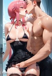 1boy 1girls ai_generated ass belliora big_ass big_breasts blush blushing_at_partner breasts crazy_girl fat_ass female gasai_yuno hand_in_underwear happy_female head_accessory huge_ass human human_female indoors interracial large_ass large_breasts lifting_shirt light-skinned_female light-skinned_male light_skin long_hair looking_at_partner looking_at_viewer male male/female mirai_nikki my_future_diary naked naked_female naked_male nude pawg penis penis_in_pussy pink_eyes pink_hair pov pussy standing sweat thick thick_ass thick_thighs vaginal_penetration wide_hips