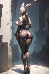 1girls ai_generated big_breasts bunny_(the_first_descendant) league69 long_legs looking_back slim_waist the_first_descendant