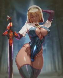 1futa 2020s 20s 60fps 60fps_upscale ai ai_art ai_generated animated arm_behind_head bangs big_breasts black_legwear black_thigh_highs black_thighhighs blond_hair blonde blonde_female blonde_hair blonde_hair_female blue_leotard boobs breast_window breasts breathing bulge cleavage cleavage_cutout closed_eyes cowboy_shot dark-skinned_futa dark_skin dusk edited erect_nipples erect_nipples_under_clothes erection erection_under_clothes erection_under_clothing flowframes forest futa_solo futanari gloves glowing glowing_penis hair_between_eyes high_resolution highleg highleg_leotard highres holding holding_sword holding_weapon human human_only interpolated intersex large_breasts latex latex_leotard legwear leotard long_penis long_sleeves loop looping_animation metadata_request model_request mp4 nipples nipples_visible_through_clothing no_sound non-web_source nun nun_habit original outdoors penis purple_sleeves red_gloves resized short_hair short_hair_female shrug_(clothing) skin_tight skintight sleeves snow snowing solo solo_futa standing straps sword testicle_bulge testicles thick_thighs thigh_highs thigh_strap thighhighs thighs throbbing throbbing_penis tits tree trees upscaled video weapon wet wimple