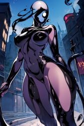 1girls ai_generated batman_(series) batman_beyond civitai dc dc_comics female female_focus female_only inque interfusor monster_girl tagme warner_brothers