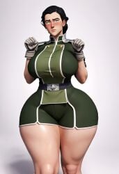 3d 3d_(artwork) ai_assisted ai_generated antagonist avatar_the_last_airbender bbw bbw_mom big_breasts blushing_at_viewer cg_art cgi child_bearing_hips completely_nude curvaceous curvy_body curvy_female curvy_figure gyaru kuvira landscape leg_split mature_female metalbender milf mole_under_eye nickelodeon nipple_piercing plump simple_background skull_crushing_thighs solo_female solo_focus split_form the_legend_of_korra thick thick_thighs thunder_thighs waifu_diffusion white_background