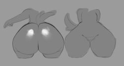 ass big_ass bubble_ass bubble_butt butt dumptruck_ass dumptruck_butt fur furry furry_only ic0nmon sketch tagme thick thick_ass thick_thighs thighs thunder_thighs thunderthighs