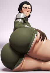 3d 3d_(artwork) ai_assisted ai_generated antagonist ass_grab avatar_the_last_airbender bbw bbw_mom big_breasts blushing_at_viewer cg_art cgi child_bearing_hips completely_nude curvaceous curvy_body curvy_female curvy_figure grabbing_own_ass gyaru kuvira landscape leg_split mature_female metalbender milf mole_under_eye nickelodeon nipple_piercing plump sideways simple_background skull_crushing_thighs solo_female solo_focus split_form the_legend_of_korra thick thick_thighs thunder_thighs waifu_diffusion white_background