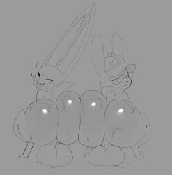 2boys 2d 2d_(artwork) 2d_artwork ass balls ballsack big_ass big_balls big_butt bubble_ass bubble_butt butt dumptruck_ass dumptruck_butt femboy fur furry furry_only glasses hat ic0nmon icon_(ic0nmon) long_ears looking_at_viewer looking_back male male_focus male_only pubic_hair pubic_hair_in_mouth rabbit rabbit_boy rabbit_ears short_tail squatting stray_pubic_hair sweat sweatdrop sweating sweaty tagme tail teapot_(body_type) tongue tongue_out