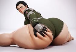 3d 3d_(artwork) ai_assisted ai_generated antagonist ass_focus ass_grab avatar_the_last_airbender bbw bbw_mom big_breasts blushing_at_viewer butt_grab cg_art cgi child_bearing_hips completely_nude curvaceous curvy_body curvy_female curvy_figure gyaru kuvira landscape leg_split mature_female metalbender milf mole_under_eye nickelodeon nipple_piercing on_ground plump simple_background skull_crushing_thighs solo_female solo_focus split_form the_legend_of_korra thick thick_thighs thunder_thighs waifu_diffusion white_background widescreen